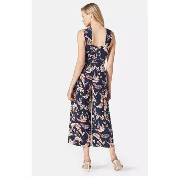 Joie Trinity floral cropped halter jumpsuit size 2
